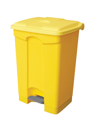 Pedal Bin 70 litre (Plastic Bodied) Yellow