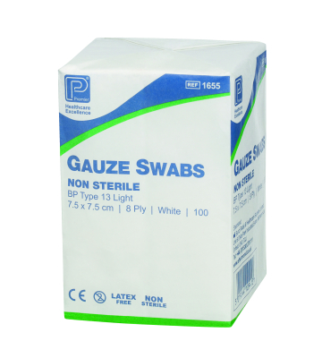 Gauze Swabs - Non-Sterile - 10x10cm
