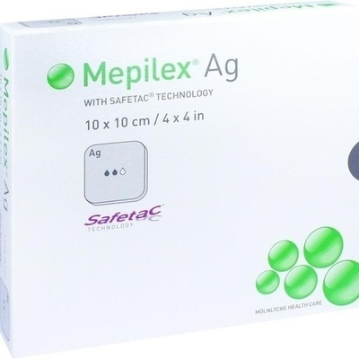 Dressings - Mepilex Ag - 10x10 cm (x5)