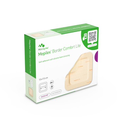 Dressings - Mepilex Border Comfort Lite 7.5x7.5 cm (x10)