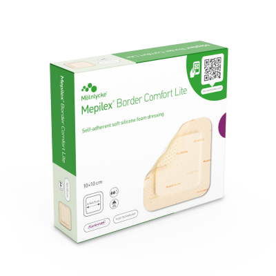Dressings - Mepilex Border Comfort Lite 10x10 cm (x10)