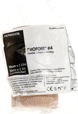 Bandages - Profore - No 4 Flexible Adhesive (10cm x 5.25 metres) - single