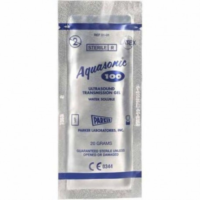 Ultrasound Gel - Parker Aquasonic - Sterile Sachets 20g