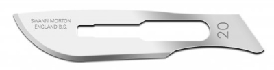 Scalpel Blades - Sterile Swann Morton (100 per box) Size 20 (Ref 0206)