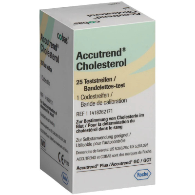 Diagnostic Test Strips - Accutrend Cholesterol (x25)