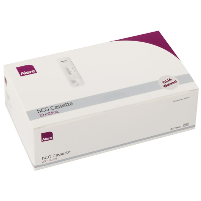 Pregnancy Test Kits - Alere HCG Cassette 25 mIU/mL