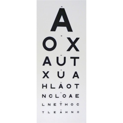 Eye tests -AOX Snellen 6m Letter Panel Reversible