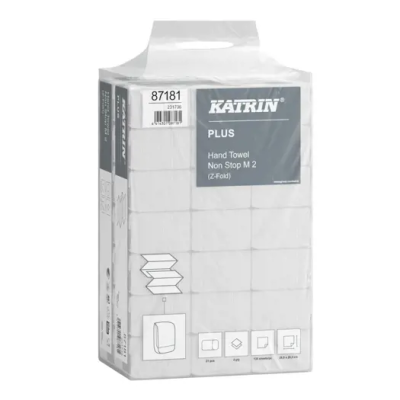 Hand Towels Z-Fold - Katrin Non Stop White 2ply