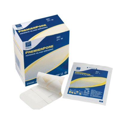 Dressings - PremierPore Adhesive Island - 10 x 15cm (x 50)