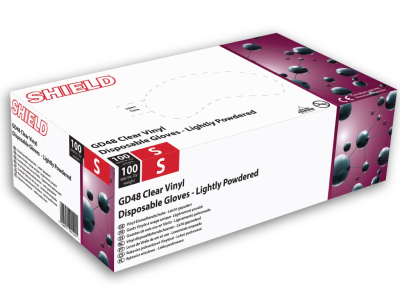 Clear Vinyl Gloves Powdered