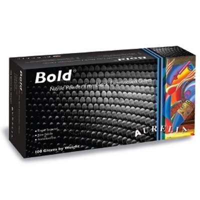 Black Grip Nitrile Gloves