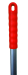 Mop/Broom Handle - Aluminium Hygiene 120cm - Red Mop/Broom Handle - Aluminium Hygiene 120cm - Red